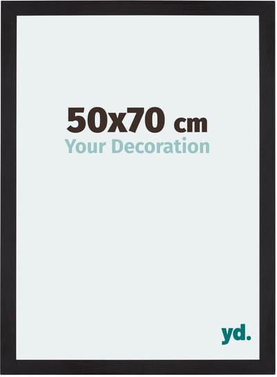 Your Decoration - Puzzellijst 50x70 cm - Zwart Houtnerf - Puzzellijst 500-1000 stukjes - MDF Fotolijst - Mura