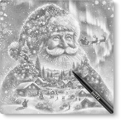 Kerstdorp | Dot painting | 40x40cm | Dot painting | Oh My Dotz | Dots stippen | Diamond painting & Schilderen op nummer alternatief | Happy hobby