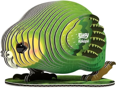 3D Puzzel Vogel - Dieren Puzzel - Creatief Bouwen - Milieuvriendelijk Karton - 27 Stukjes - Groen Geel