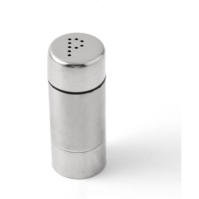 Mini Salière en Acier Inoxydable Salières Multifonctionnelles Pots Créatifs Répandeurs d'Épices Outils d'Assaisonnement de Cuisine pour Extérieur white