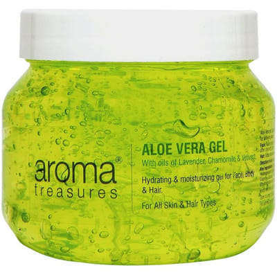 Gel d'Aloe Vera: pour le visage, le corps et les cheveux (125g), Trésors d'arôme de gel d'aloe vera 8.5 yellow