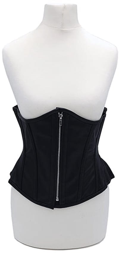 Rouge - Lederen Corset - Maat L-XL - Zwart