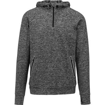 PROACT® Unisex sportsweater Met Capuchon En Halsrits PA360 - Dark Grey - S