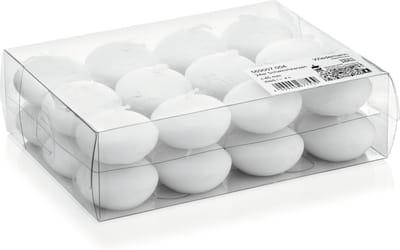 Trend candles Drijfkaarsen - 24x - wit - 4,5 cm - 4 branduren