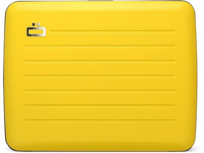 Ogon Designs Stockholm V2 Large Creditcardhouder – Dames en Heren – Aluminium Wallet met RFID Bescherming, Extra Geldvak & Waterbestendige Sluiting – Taxi Geel