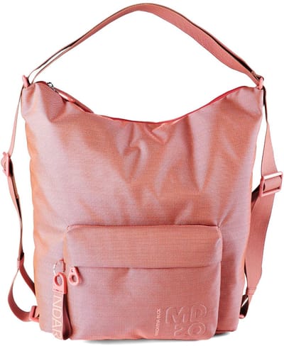 MANDARINA DUCK rugzak MD20 Hobo / Backpack Pecan Nut lichtrood