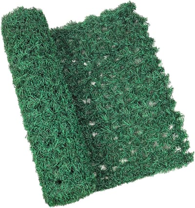 SnelShoppen - Kunstmatige Privacyomheining - Green Ivy Privacy Vangrail Scherm 0.5x2 m - Kunstmatige Hedge voor Tuin, Balkon, Patio, Decoratie, Bruilo