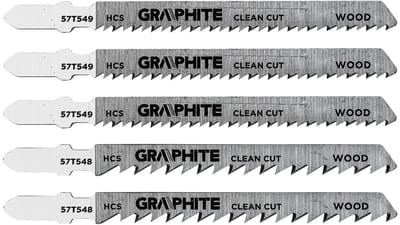 GRAPHITE - Zestaw Brzeszczotów - 6 TPI - 10 TPI - HCS