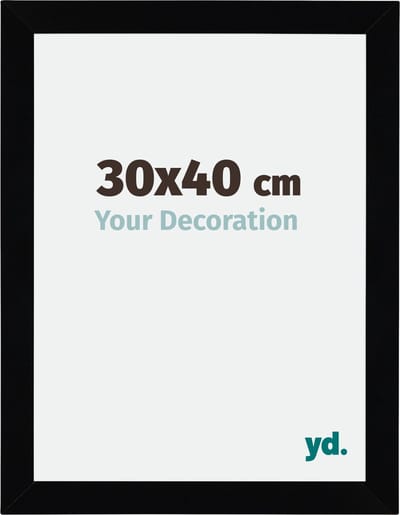 Your Decoration - Fotolijst 30x40 cm - MDF - Zwart Hoogglans - Mura