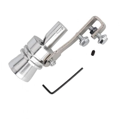 Dailygoods- Turbo Sound Simulator - Universele Uitlaatpijp - Overdrukventiel - Trompet Type - Geluidsimulator - Groot formaat