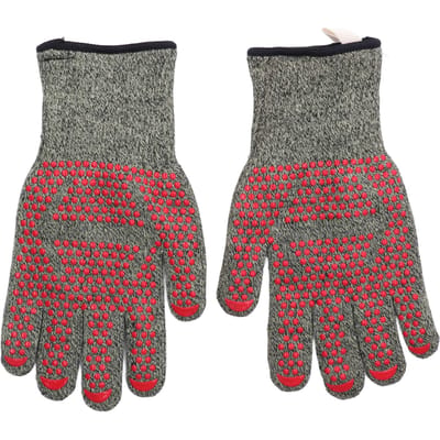 Gants Résistants à la Chaleur Aramid Silicone Coton Maniques pour Barbecue Grill Four 500 degrés Résistance Haute Température 30cm gray