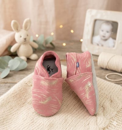 Stabifoot Babyslofjes – Zacht Leer – Cadeaudoos - Linnen zakje - Barefoot - 3001 PINK 0 - 3
