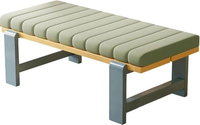Zippered Indoor/Outdoor Bench Cushion - 120cm/150cm/100cm/90cm x 40cm/35cm - Non-slip Seat Cushion for Bay Windows, Garden Patios, Deck Chairs, Swings and Porch Furniture (Dark Grey,140x45x5cm)