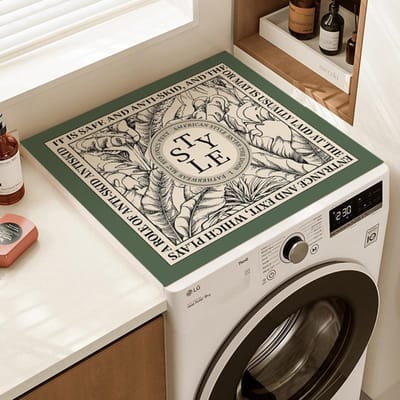 Wasmachinehoes Hoes Roller Koelkast Stofhoes Hoes Absorberend Zonbescherming Amerikaans Licht Luxe Nachtkastmat Hoes Doek 50 * 50cm