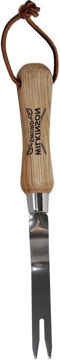 Onkruidsteker - Wieden Tool - Onkruid Verwijderen - Roestvrij Staal - H23cm - Houtkleur