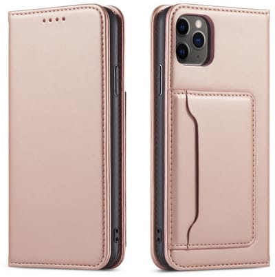 Fashion Wallet Case Hoesje geschikt voor iPhone 16 Pro - roze- Magnetische sluiting - Pasjeshouder - Contant geld - Duurzaam - Stijlvol - Mode - Dagelijks gebruik