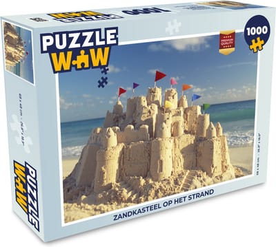 Puzzel Zandkasteel op het strand - Legpuzzel - Puzzel 1000 stukjes volwassenen