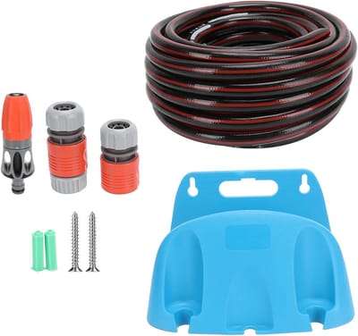 Tuin Sproeislang Set - Watergeefsysteem Irrigatie - Planten Water Geven - Stevige Slanghouder - 15 Meter - Groen