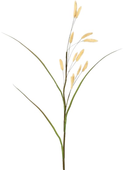 Viv! Home Luxuries Bunny Tails - gras - zijden bloem - wit naturel - hazenstaartje - 114cm