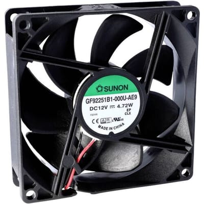 Sunon GE92252B1-000U-AE9 Axiaalventilator 24 V/DC 127.39 m³/h (l x b x h) 25 x 92 x 92 mm