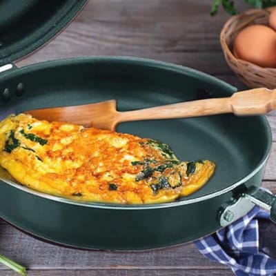 Tortilla pan voor Spaanse omelet 14 cm - Aluminium met anti-aanbaklaag - Geschikt voor inductie