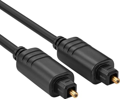 Optische kabel - Toslink - 0.5 meter - Zwart - Allteq