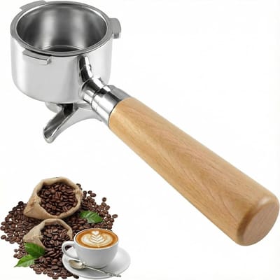 Zeefdrager Koffie - Portafilter Espresso - Koffiebereiding Thuis - Ergonomisch Houten Handvat - 51 mm