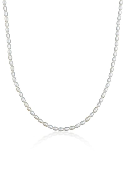 Nenalina - Halsketting - Dames Klassiek Elegant met zoetwater gekweekte parels in 925 Sterling Zilver - Dames