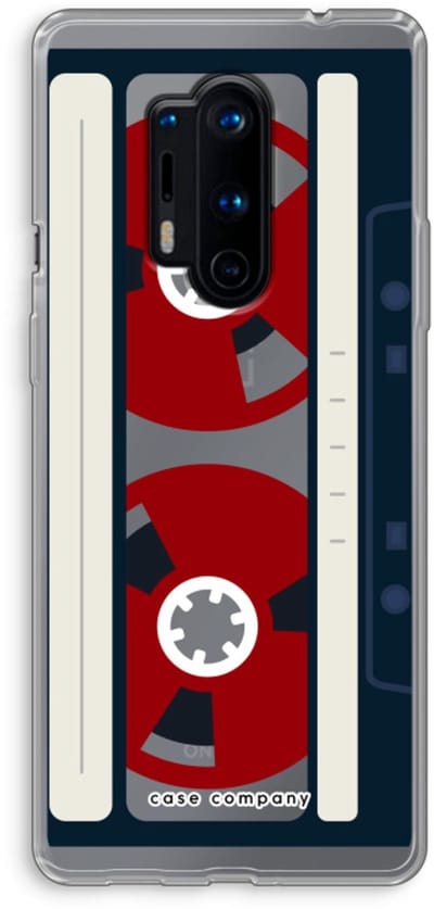 Case Company® - Hoesje geschikt voor OnePlus 8 Pro hoesje - Here's your tape - Soft Cover Telefoonhoesje - Bescherming aan alle Kanten en Schermrand