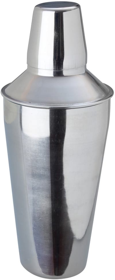 Bar Up Serie - RVS Cocktailshaker - 0,75L - Drie Delig - Stalen