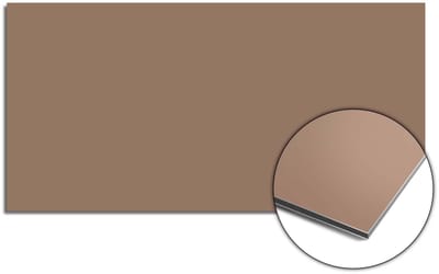 KitchenArt - Mocha Mousse Spatscherm - 120x60 cm - Spatscherm Achterwand Keuken - Spatwand Keuken