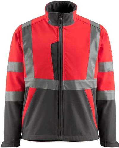 Mascot Safe Light Softshell jas 15902-253 - hi-vis rood/donkerantraciet - 2XL