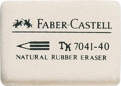 Faber-Castell - Rubbergum - Wit - 1 Stuk