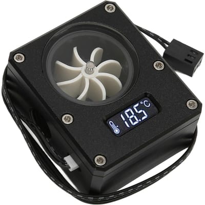 PC Waterkoelingsmeter 12V Kleine 3-pins Interface G1 4 Draad Duurzaam Acryl Roestvrij Computer Flowmeter voor PC zwart