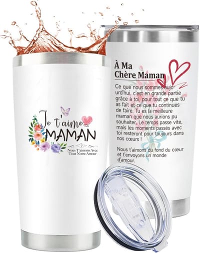 Hoogwaardige roestvrijstalen thermosbeker voor mama – Perfect verjaardagscadeau en Moederdagcadeau