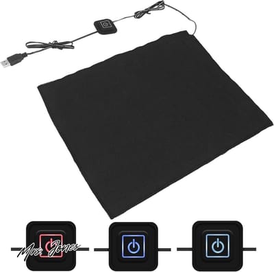 Mrs. Jones Verwarmingskussen 5V USB-koolstofvezelverwarming Warme en Koude Therapieën 3 Shift Elektrisch Stoffen Verwarmingselement voor Nek Rug Buik Lendenverwarming .