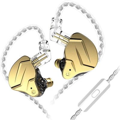 KZ ZSN PRO X écouteurs intra-auriculaires filaires bricolage écouteurs 1BA + 1DD pilote hybride HIFI DJ moniteur en cours d'exécution with mic or