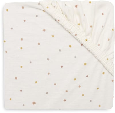 Jollein Hoeslaken Wieg - 40/50x80/90cm - Jersey - Kangaroots - Dusty Dot