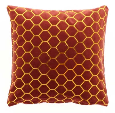 D- Unique Living | Kussen Ebba 45x45cm redwood | Kussen woonkamer of slaapkamer