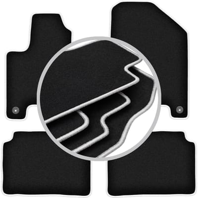 CARLUX-SILVER automatten voor: Kia Soul EV hatchback (2013-2019)