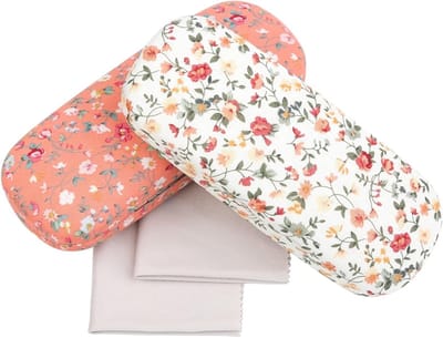 Floral Hard Shell Bril Etui Set met 2 Schoonmaakdoeken, Geschikt voor Kinderen en Vrouwen, Ideaal voor Zonnebrillen en Leesbrillen