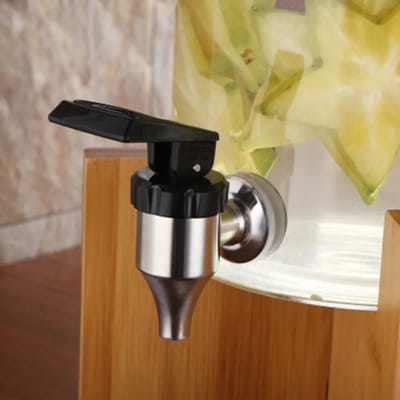 Biertaps, roestvrijstalen waterdispensers, drankdispensers, vervangingsonderdelen Geschikt voor taps in glazen containers, koffie-, bier-, wijn- en sapdispensers - 16 mm