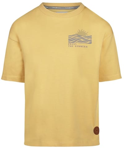 Koko Noko jongens T-shirt loose fit dropped shoulder Yellow - boys 1 - Maat 122