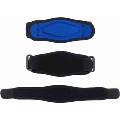 Tenniselleboogbrace Zacht Comfortabel Ademend Blauw Verstelbare Elleboogbeschermer voor Sport Fitness black