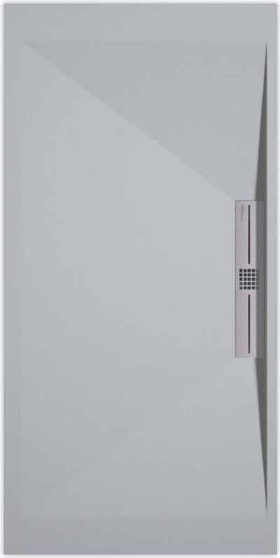 Sanifun douchebak Stone Side Gray 7035 Smooth 900 x 900 S