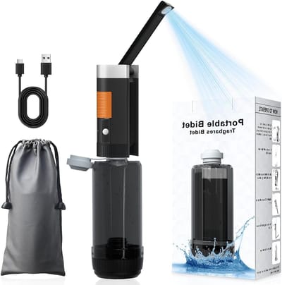 Draagbare elektrische bidet met 400ml capaciteit, oplaadbare handsprayer voor persoonlijke hygiëne en toiletgebruik, ideaal voor reizen en hoge druk reiniging
