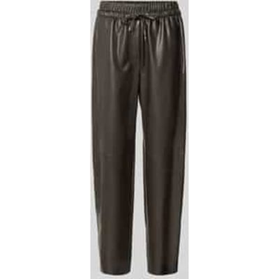 tapered fit broek in lederlook
