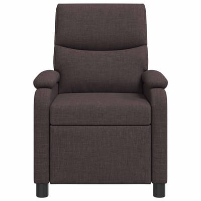 vidaXL - Recliner - Donkerbruin - Stof