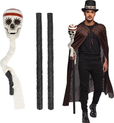 Boland - Staf Skull - Halloween en Horror - Scepter - Magiër - Voodoo - Horror - Accessoire -Halloween - Themafeest - Cosplay