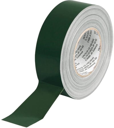 Army Pantser-Plakband Textiel Duct Tape 5 cm x 50 m olijf/legergroen